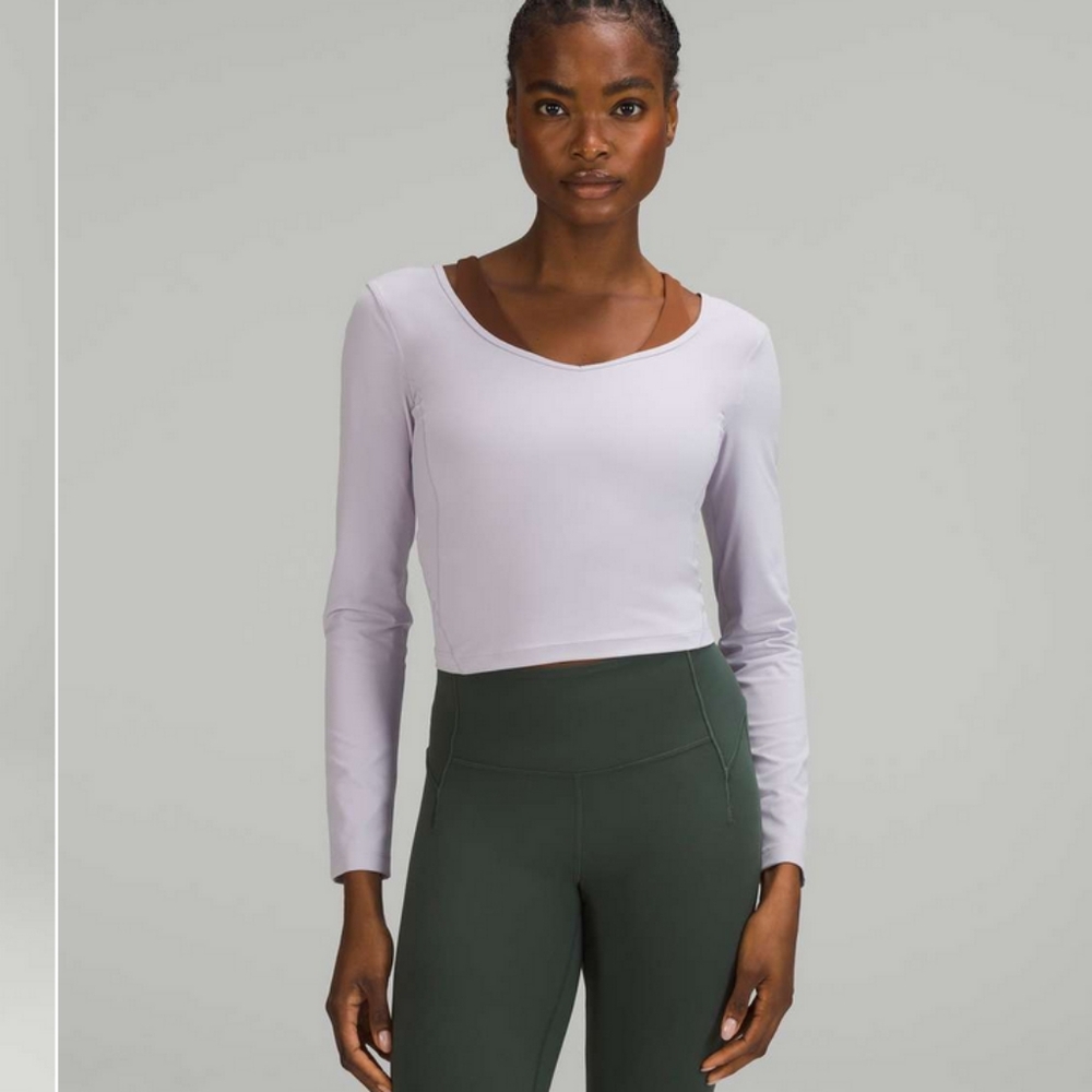 Womens Lavender Lulu Align Long Sleeve Top